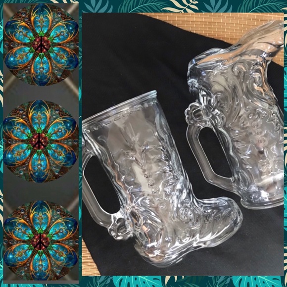 🏠• HEAVY DUTY Western Boot Glasses (2) - Picture 1 of 6